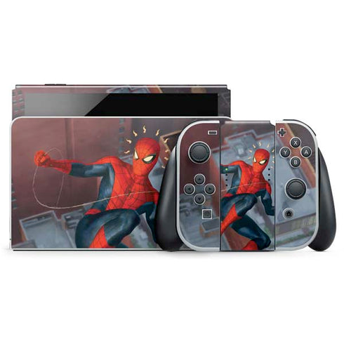 Marvel Spiderman Spidey Sense Nintendo Switch OLED (2021) Skin